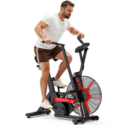 Winfita Air Cardio Fitness Training Equipment Fan Workout Bike with Exercise Arms