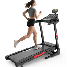Folding Treadmill, Auto Incline Treadmill for Home Office, 300lbs Capacity, Foldable Treadmills with Shock Absorption System
