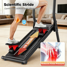 Stepper for Exercise at Home, Stair Step Workout Machine with 8 Levels Resistance, 19"Extended Step Height, 4.5"LED Display, Device Holder, Quiet Magnetic System, Folds Flat In 3 Steps, Longer Pedal