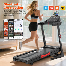 Folding Treadmill, Auto Incline Treadmill for Home Office, 300lbs Capacity, Foldable Treadmills with Shock Absorption System