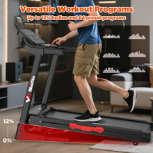 Folding Treadmill, Auto Incline Treadmill for Home Office, 300lbs Capacity, Foldable Treadmills with Shock Absorption System