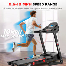 Winfita Treadmill with 15 Levels Auto Incline, 4HP 300LBS Capacity Electric Treadmill for Home Portable, 0.6-10MPH Speed, Easy Assembly, Pulse Sensor, Digital Display, Holder for Cup & Phone