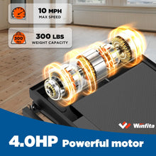 15% Auto Incline Treadmill for Home and Office, Portable Foldable Treadmills with 300 Lbs Weight Capacity, 4.0HP Quiet Walking Pad Treadmill, Pulse Monitor, BMI Detector, 50"x18"