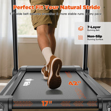 Winfita 300LB Capacity Auto Incline Electric Folding Treadmill for Home, 3.5HP 8MPH Max Speed Bluetooth APP Heart Rate Sensor 17" Wide Belt Double-Rail for Running Walking Jogging Exercise Fitness