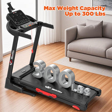 Winfita 3.5HP Treadmills for Home with Incline, Foldable Treadmill for Walking Running, 300 lb Capacity, 0.6-8MPH, 64 Preset Programs, LED Display, HiFi Bluetooth Speakers, Adjustable Tablet Holder