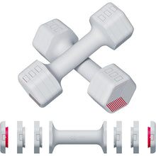 4 In 1 Adjustable Dumbbells Hand Weights Set: Weight Each 2lb 3lb 4lb 5lb Free Weights Dumbbells Set for Women Fast Adjust Dumbbell Set for Men Home Gym Workout Strength Training Exercise