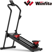Winfita Adjustable Resistance Stair Climber Commercial Grade Stair Stepper Machine for Cardio and Lower Body Workouts 660LB Capacity