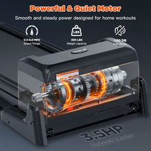 8MPH Incline Treadmill with Handle, 3-in-1 Portable Treadmills for Home and Office, Foldable Treadmills with 300 Lbs Weight Capacity, 3.5HP Quiet Walking Pad Treadmill, Three Touch Screen