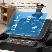 Winfita 12% Auto Incline Treadmill 300 lb Capacity, 3.5HP Folding Treadmill for Home Office, Portable Running Walking Machine with 14"LCD Screen, Audio Speaker, App, 64 Preset Programs,Max 8MPH Speed