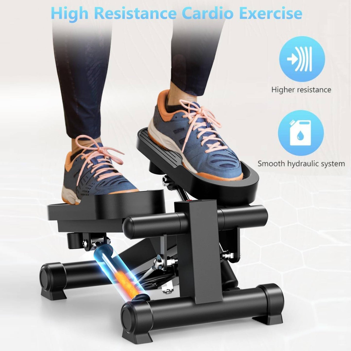 Winfita Stair Stepper for Home Gym Exercise, New Version Vertical Climber Machine for Full-Body Workout, Compact Folding Cardio Exercise Climber with Extended Step Range, Adjustable Handlebar & Pedal