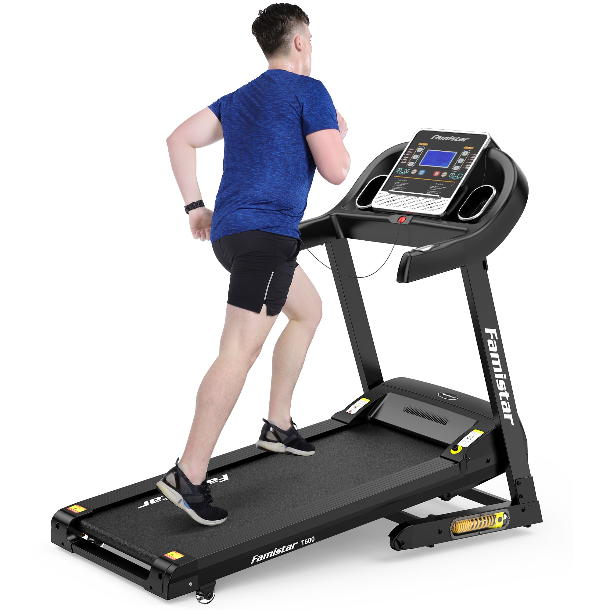 Folding Treadmill, 15% Auto Incline 300LBS Capacity Running Folding Treadmill, 15% Auto Incline 300LBS Capacity Running