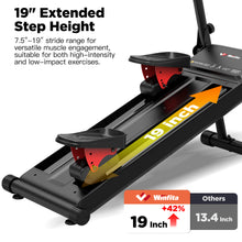 Winfita Stair Stepper Machine with 100% Micro-adjustable Magnetic Resistance, 19"Extended Step Range, 3-Level Adjustable Pedal, Stair Stepping Machine for Cardio & Lower Body Workouts, Supports 660LB