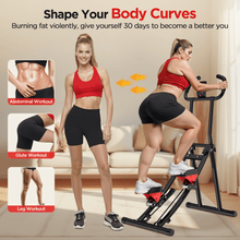 Winfita Stair Stepper Machine for Home Gym Exercise, Vertical Climber for Full-Body Workout, Compact Folding Cardio Exercise Climber with Extended Step Range, Adjustable Handlebar & Pedal