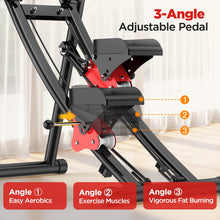 Winfita Stair Stepper Machine for Home Gym Exercise, Vertical Climber for Full-Body Workout, Compact Folding Cardio Exercise Climber with Extended Step Range, Adjustable Handlebar & Pedal