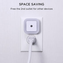 LED Night Light Lamp with Smart Sensor Dusk to Dawn Sensor, Daylight White, 0.5W Plug-in Wall Nightlight, 6-Pack