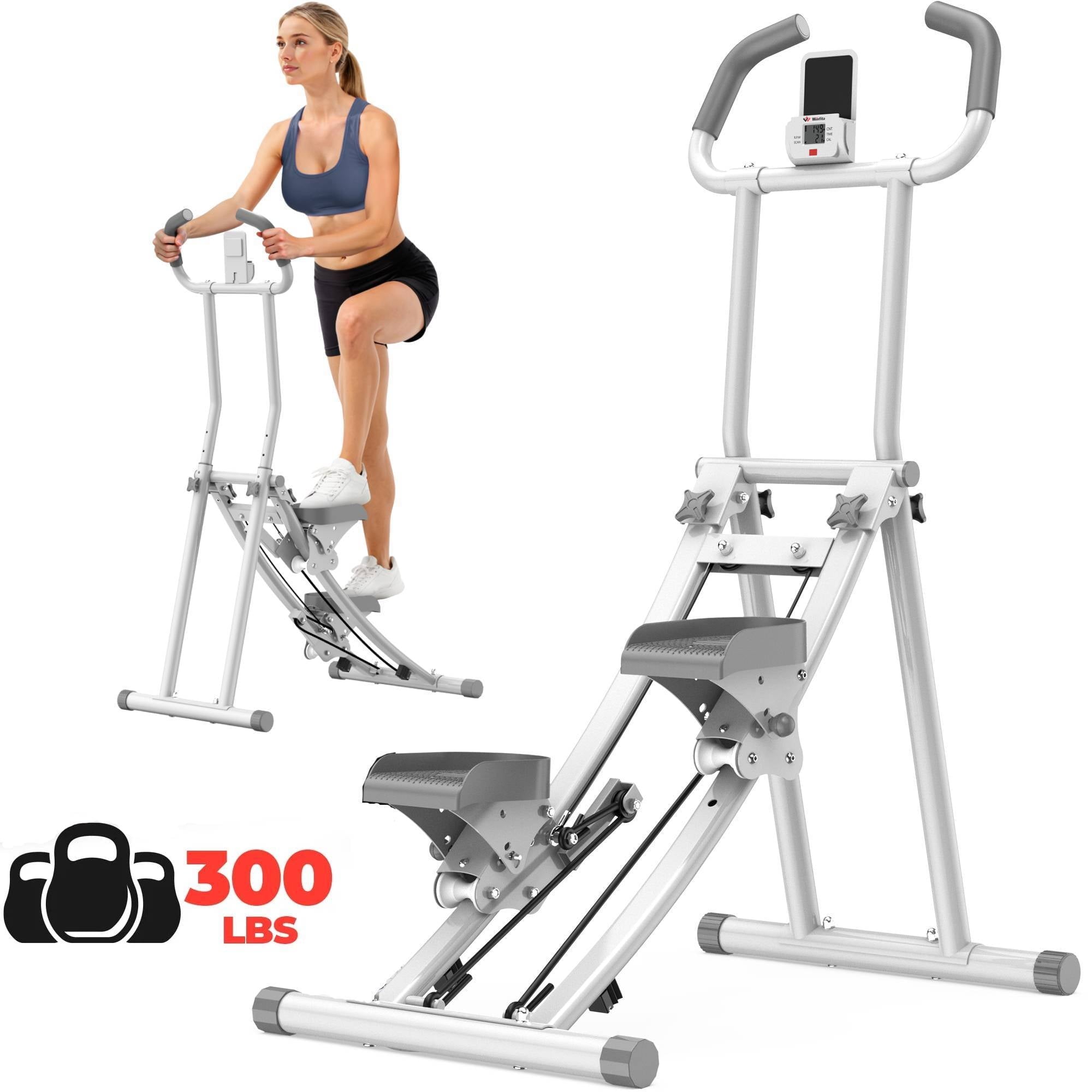 High Rise Stepper Stair Stepper, 3 Levels Height Adjustable Vertical Climber Machine Com ...