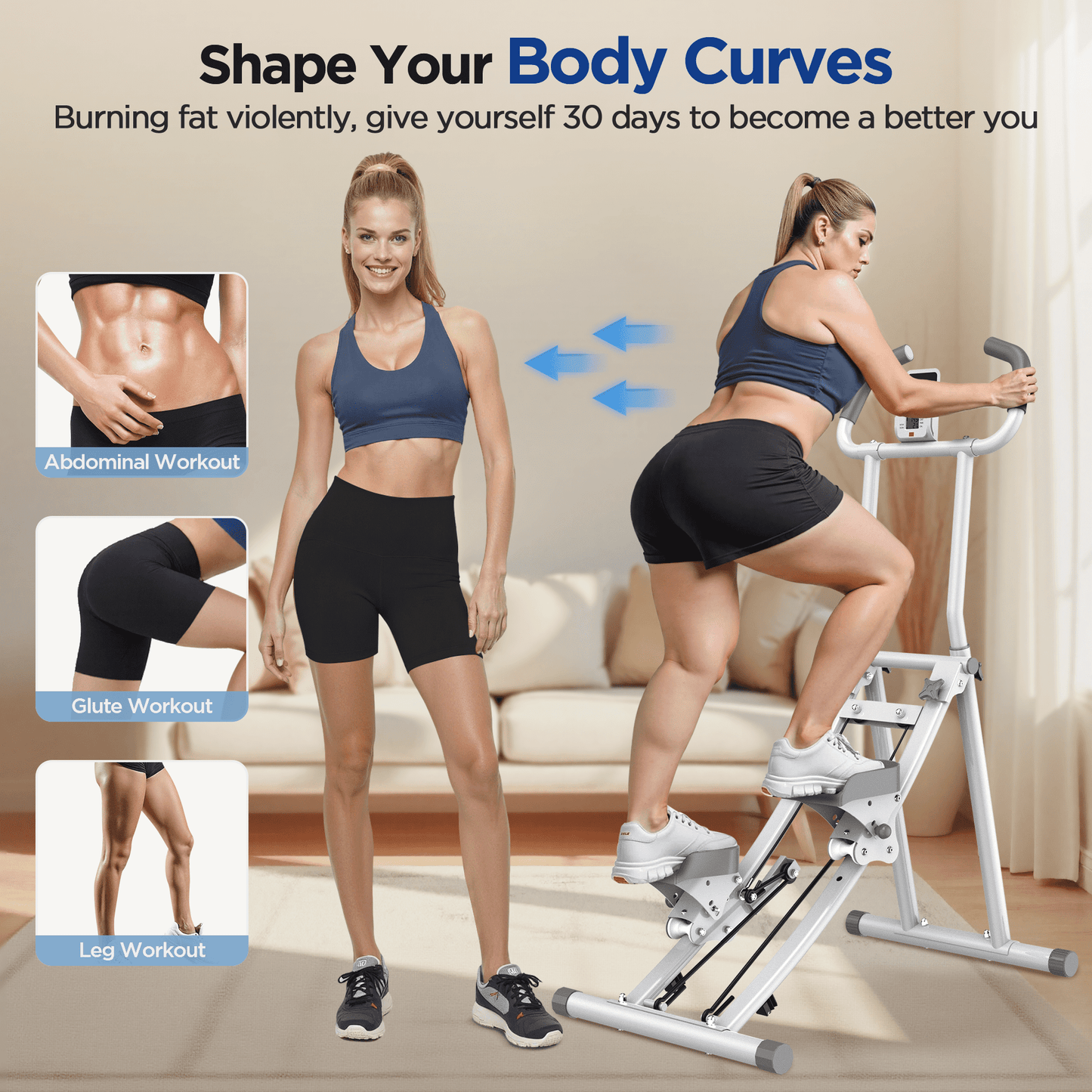 Winfita Steppers for Exercise at Home, Stair Stepper Machine with Handlebar, Stair Climber, Stair Master with 300LBS Loading Capacity