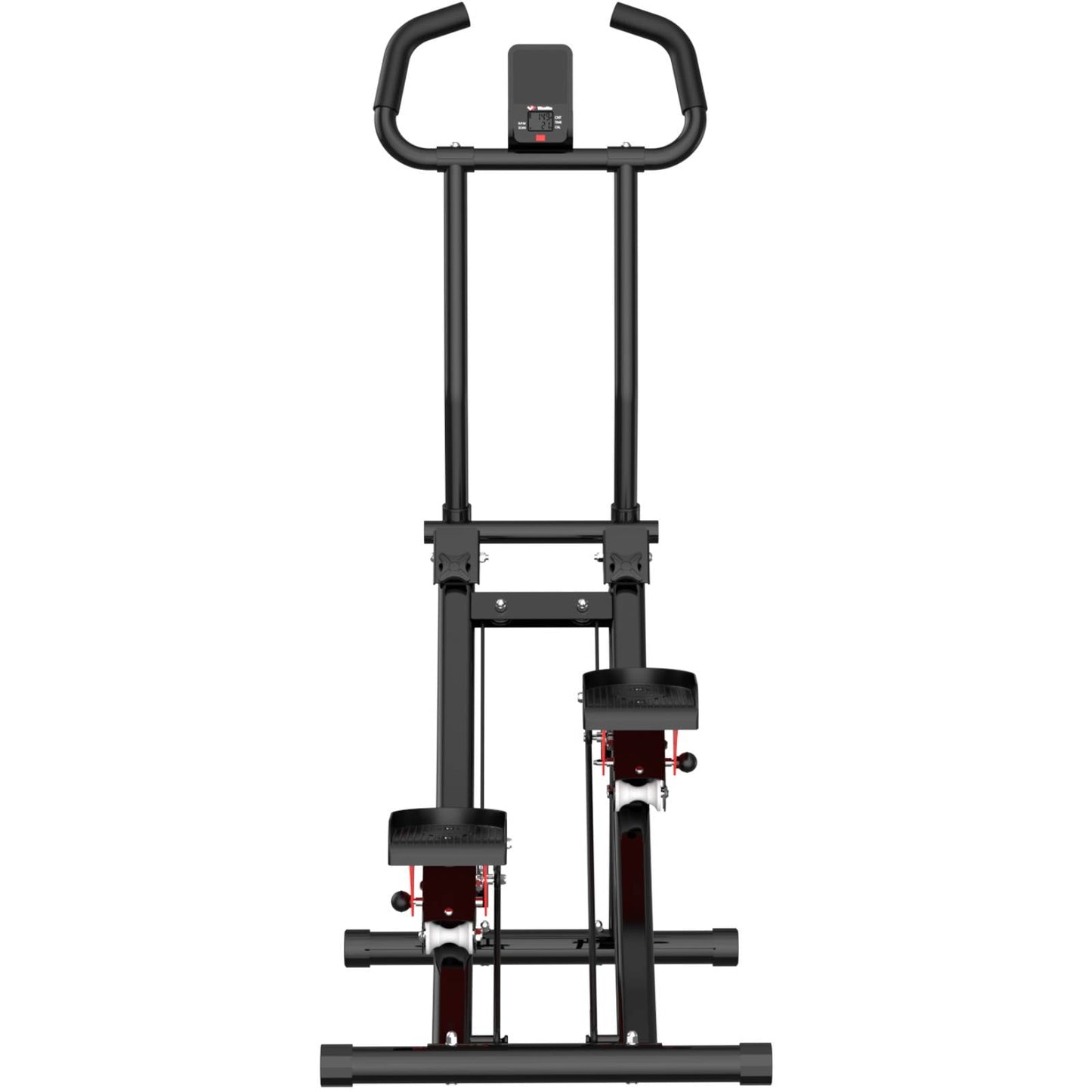 Stair Stepper with 3 Levels Adjustable Height - Upgrade Vertical Climber Machine with LCD Monitor & Space-Saving Design, Compact Foldable Full-Body Workout Stepper Home Cardio Exercise Equipment