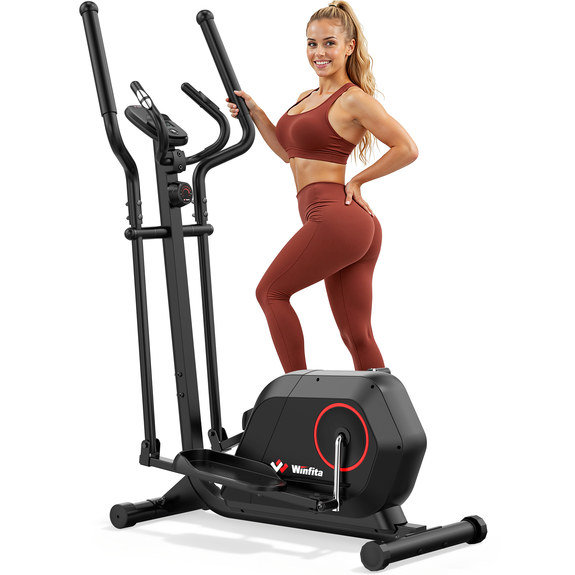 Elliptical Exercise Machine for Home 300-400 Lbs Capacity Elliptical T ...