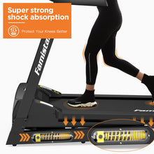 Folding Treadmill, 15% Auto Incline 300LBS Capacity Running Machine with LCD Display Smart Shock-Absorbing System, 12 Programs, Easy Assembly&Space Saving for Home Office Workout